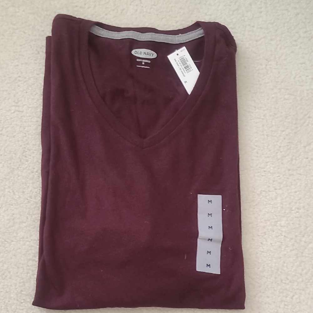 Old Navy Maroon Short Sleeve Tee